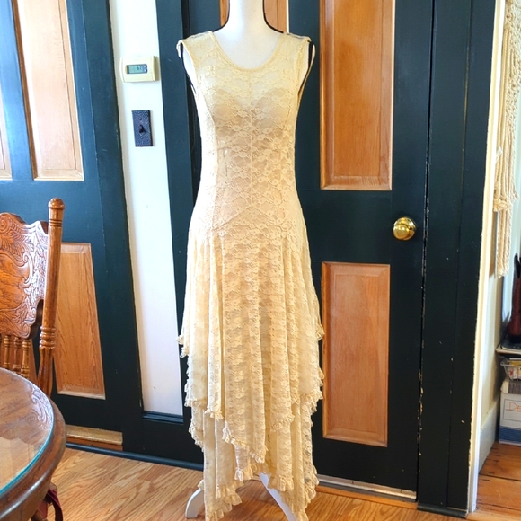 Free People Dresses & Skirts - FREE PEOPLE French Courtship Cream Dress NWT